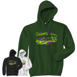 Sweat-capuche Logo Green Camo